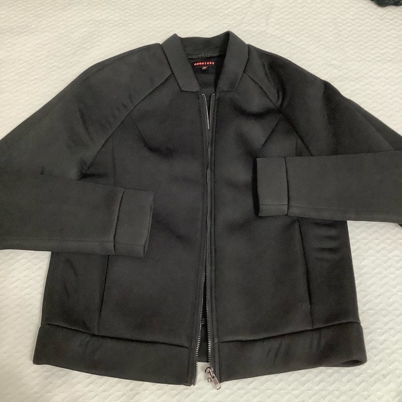 Nameless Men’s Black Neoprene Minimalist Zip up jacket Size S - Picture 7 of 12